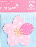 Amifa Mini Cards - Sakura & Clover